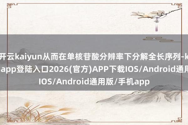 开云kaiyun从而在单核苷酸分辨率下分解全长序列-kai云体育网页app登陆入口2026(官方)APP下载IOS/Android通用版/手机app